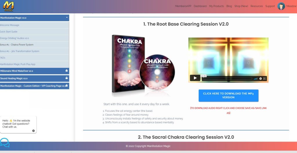 manifestation magic chakra