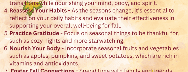 9 Ways to Transition Into Fall For Personal Growth and Happiness